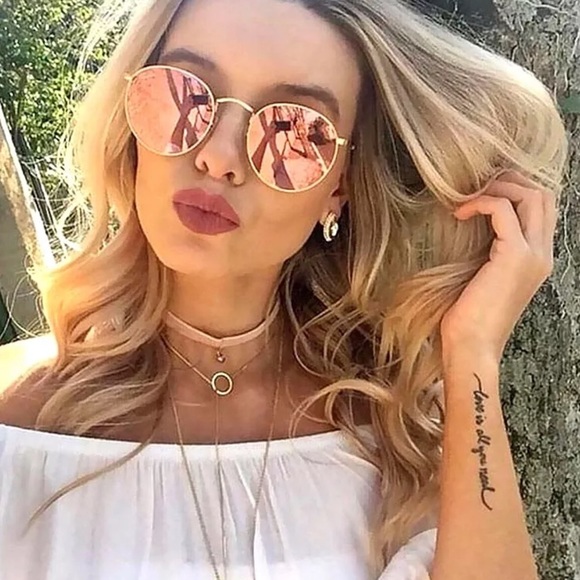 Ray-Ban Accessories - Ray-ban Round Sunglasses Gold Frame Copper Lens